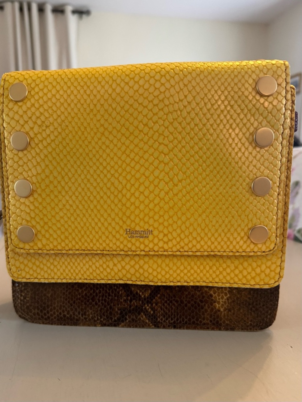 New Hammitt Jeffrey-Mendocino 2 tone/2 handle Purse - Picture 2 of 13